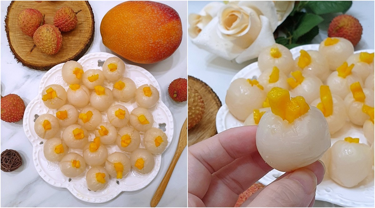 簡單四步驟，做出一盤漂亮的芒果荔枝！